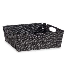 Cesta de Tela Rectangular Kipit 23 cm Negro - 3L, Poliéster (48 Unidades) Cesta de Tela Rectangular Kipit 23 cm Negro - 3L, Poliéster (48 Unidades)