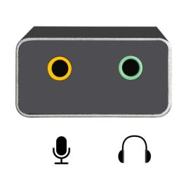 Ewent Cable Adaptador Audio USB Tipo C EC1645 a 2x Jack 3.5 mm para PC, Portátil, Tablet y Smartphone