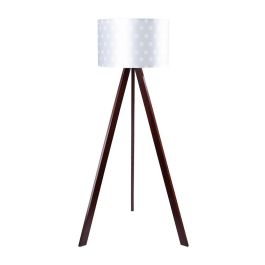 Lámpara de Suelo "Kano-2" [OPV-780SGN2483] Trípode Madera Pantalla Tela