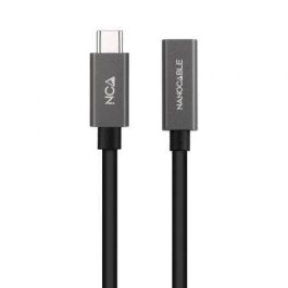 NANOCABLE Cable Prolongador USB-C 3.2 Gen2x2 20Gbps 3A, 4K/60Hz, USB-C/M-USB-C/H, Negro, 1 m Precio: 5.79000004. SKU: B1EBB2LRCB