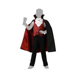 Disfraz Vampiro Niño Halloween Borgoña 3-4 Años - Capa, Chaqueta y Pantalón