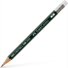 Faber-Castell Lápiz 9000 B, con Goma, para Recambio, Ideal Escribir Dibujar y Bocetar, Mina Resistente, 3 Unidades (3 Unidades) Precio: 3.50000002. SKU: B1B4AMPERP