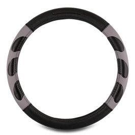 Abc Funda Volante Grip Negro-Gris Universal 1 Pieza 100% Poliéster Fácil Limpieza INT30168