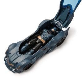 Spin Master 6070521 Set Figura de Acción Batman 30 cm Articulada con Capa de Tela y Batmóvil que Abre Cabina