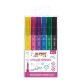 Alpino Rotuladores Outline Color Experience Metálicos Borde De Color, Punta 2mm, Estuche 6 Ud, Ideal para Lettering y Bullet Journal Precio: 6.50000021. SKU: B124ZP4V3S