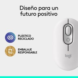 Logitech Pop Mouse Inalámbrico Bluetooth, 1000-4000 DPI, Personalizable, Blanco Logitech Pop Mouse Inalámbrico Bluetooth, 1000-4000 DPI, Personalizable, Blanco