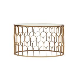 Mesa Centro Glam DKD Home Decor Dorado Blanco 87 x 51.5 x 87 cm Precio: 302.5. SKU: S3023030