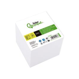 Taco Papel Liderpapel Encolado Blanco 1000 Hojas 100x100x100 mm 80 gr Taco Papel Liderpapel Encolado Blanco 1000 Hojas 100x100x100 mm 80 gr