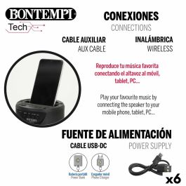 Altavoz con Micrófono Karaoke Bontempi 6 Unidades Altavoz con Micrófono Karaoke Bontempi 6 Unidades