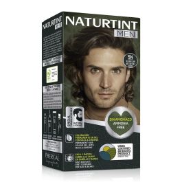 Naturtint #5N castaño claro Tinte sin amoniaco para cabello y barba hombre - Cobertura total canas, ingredientes naturales, 1 ud
