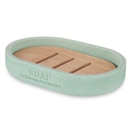 Jabonera de Resina y Bambú Menta - Berilo 12.5x2.5x8.5 cm (6 Unidades) Jabonera de Resina y Bambú Menta - Berilo 12.5x2.5x8.5 cm (6 Unidades)