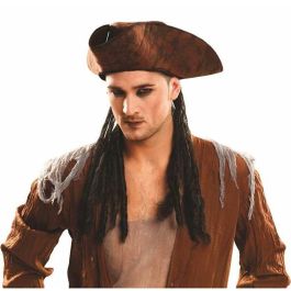 Sombrero pirata con trenzas 58 cm Sombrero pirata con trenzas 58 cm