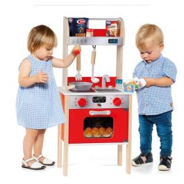 Mi primera cocina de madera con 10 accesorios 73x23,5x34 cm Mi primera cocina de madera con 10 accesorios 73x23,5x34 cm