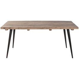 Mesa de Comedor Home ESPRIT Negro Natural Hierro Madera Reciclada 180 x 90 x 76 cm Mesa de Comedor Home ESPRIT Negro Natural Hierro Madera Reciclada 180 x 90 x 76 cm