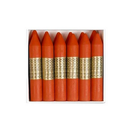 Manley Lápices de Cera Unicolor Tierra Sombra Tostado N.68 Caja de 12 Unidades Suavidad y Resistencia a la Luz Ideal para Superficies Porosas