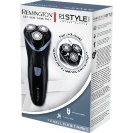 Remington R1000 Afeitadora Rotativa Inalámbrica, 3 Cuchillas Dual Track, Recortador Retráctil, Autonomía 30 min, LED