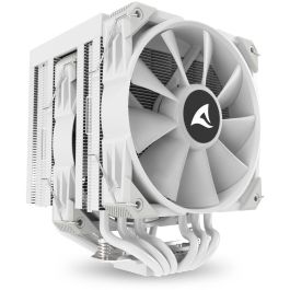 Sharkoon A60 RGB Refrigerador de Aire para CPU Doble Torre con 6 Tubos de Calor, 2 Ventiladores 120mm PWM, TDP 260W, Blanco