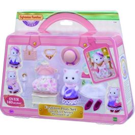 Sylvanian Families 5461 Maleta de Moda: Set Completo con Ropa, Bolsos, Zapatos, Accesorios y Figura Gato Persa Alicia