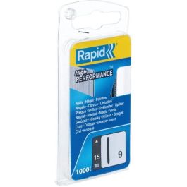 Rapid Puntas n° 9 Agraf 15mm para Rapid 1000 Grapas de 15 mm - Blíster de 1000 unidades Precio: 20.89000023. SKU: B1E5REFELV