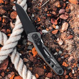 True Trueblade outdoor Navaja multiusos 6 cm con cuchilla de bloqueo, cortador de alambre y soporte magnético True Trueblade outdoor Navaja multiusos 6 cm con cuchilla de bloqueo, cortador de alambre y soporte magnético