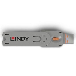 Lindy Bloqueador de Puerto USB Tipo A, Naranja, para Seguridad Física y Prevención de Conexiones No Autorizadas