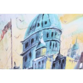 Cuadro DKD Home Decor Ciudad 100 x 3 x 100 cm Loft (2 Unidades)