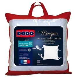 DODO Almohada de plumas de ganso MORZINE Anti-Acarions 65x65cm blanco