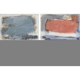 Cuadro Moderno DKD Home Decor Azul Rojo 2.4 x 120 x 90 cm (2 Unidades)