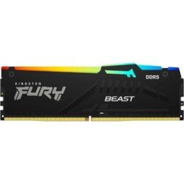 Memoria RAM Kingston FURY Beast RGB 32GB/ DDR5/ 6000MHz/ 1.35V/ CL36/ DIMM Precio: 126.68999959. SKU: B144X24BGP