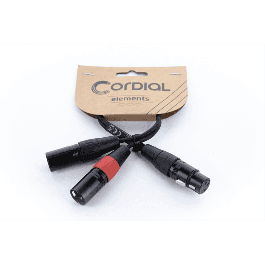 Cable Y Xlr Hembra / 2 Jumper Xlr Macho 30 Cm Cable Y Xlr Hembra / 2 Jumper Xlr Macho 30 Cm