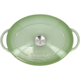 Menastyl 6020072 Cacerola Redonda de Hierro Fundido Esmaltado Verde 6,5 Litros Menastyl 6020072 Cacerola Redonda de Hierro Fundido Esmaltado Verde 6,5 Litros