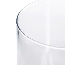 Jarrón Decoración Transparente Cristal 15 X 15 X 20 cm