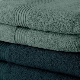 Today TOD3574641225629 Juego 10 Toallas 100% Algodón 50x90 cm – 5 Pavo Real + 5 Celadón