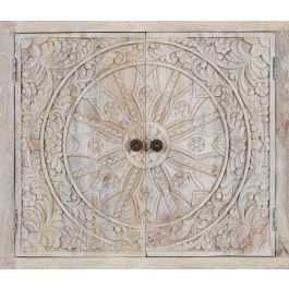 Giner y Colomer Aparador Artesanal en Madera de Mango 4 Puertas con Tiradores Negro Mate