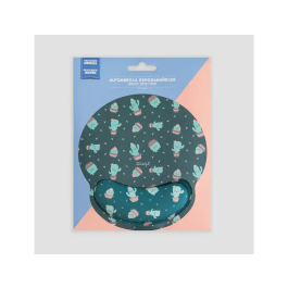 Wondee Alfombrilla de Ratón Ergonómica de Gel con Reposamuñecas Cactus 250x230 mm