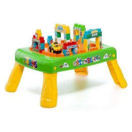 Mesa de actividades con luces y sonidos incluye 24 piezas y un coche Mesa de actividades con luces y sonidos incluye 24 piezas y un coche