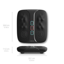MEDISANA LM 100 - Masajeador Energizante de Pies y Piernas 2 en 1 Shiatsu + Vibración Estimulante, 2 Intensidades + Calor, Negro