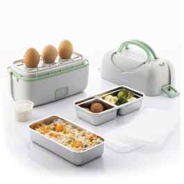 Fiambrera Eléctrica de Vapor 3 en 1 con Recetas Beneam InnovaGoods Fiambrera Eléctrica de Vapor 3 en 1 con Recetas Beneam InnovaGoods
