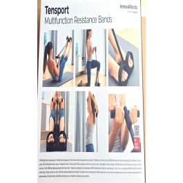 Bandas Elásticas de Resistencia Multifunción con Guía de Ejercicios Tensport InnovaGoods Bandas Elásticas de Resistencia Multifunción con Guía de Ejercicios Tensport InnovaGoods