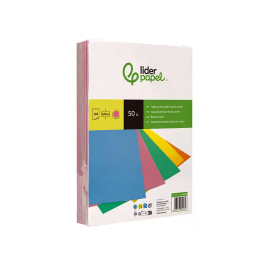 Liderpapel Tapa Encuadernación Cartón A4 Rosa Fluor 0,9mm Paquete 50 Unidades