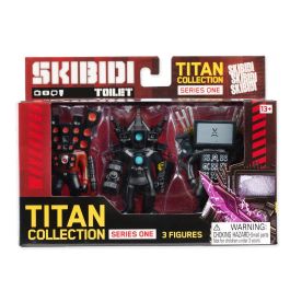 BONKERS TOYS Titan Collection Skibidi Toilet Blister 3 Figuras +8 Años