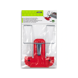 Liderpapel Atril Base Metálica Ángulo Ajustable Soporte Parte Posterior 195x235 mm Color Rojo