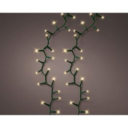 Lumineo Guirnalda LED Compact 750 LEDs Blanco Cálido Parpadeante Cable Verde 21m IP44 con 8 Funciones y Temporizador