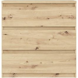 CHLK23D78 Cómoda CHELSEA 3 cajones, 77,2 cm, Roble artesanal