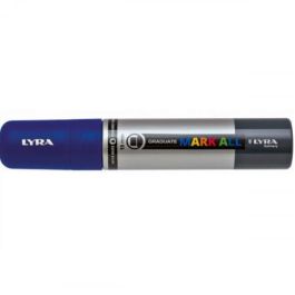 Lyra Marcador Permanente Mark All L6840050 Azul Oscuro Punta Pincel 15mm Ideal para Cerámica, Tela, Vidrio, Cuero, Metal, Papel, Plástico y Madera Precio: 13.89000019. SKU: B1CL6H2E79