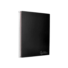 Liderpapel Cuaderno Espiral A4 Micro Jolly Tapa Forrada 140 Hojas Cuadro 5mm Negro