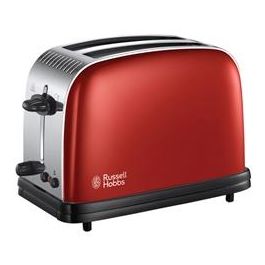 Russell Hobbs 23330-56 Tostador Colours Plus+ Rojo, Tostado Rápido, Función Levantar y Ver, Calientapanecillos, Bandeja Recogemigas Precio: 50.49999977. SKU: S7600433