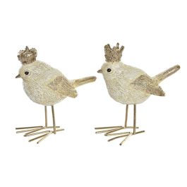 Figura Navidad Moderna DKD Home Decor Dorado Beige 5 x 9.5 x 11 cm (2 Unidades) Precio: 7.49999987. SKU: B1H2A6GYWG