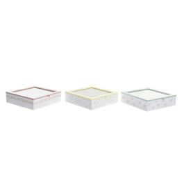 Caja Infusiones Shabby DKD Home Decor Verde Rojo 24 x 7 x 24 cm (3 Unidades) Precio: 19.49999942. SKU: S3037002