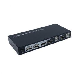 AISENS - CONMUTADOR KVM HDMI 4K@60HZ USB 1U-2PC CON FUENTE ALIMENTACIoN, NEGRO AISENS - CONMUTADOR KVM HDMI 4K@60HZ USB 1U-2PC CON FUENTE ALIMENTACIoN, NEGRO